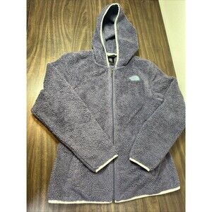 The North Face Sherpa Hoodie Womens Medium Purple Polyester Long Sleeve Full Zip
